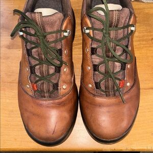 Chaco Tarvia Brown Leather & Suede Low Hikers size 11, Excellent Used Condition